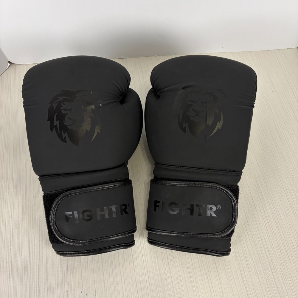 Fightr Black Boxing Gloves FBG-XIV Model 14 Oz Weight Training